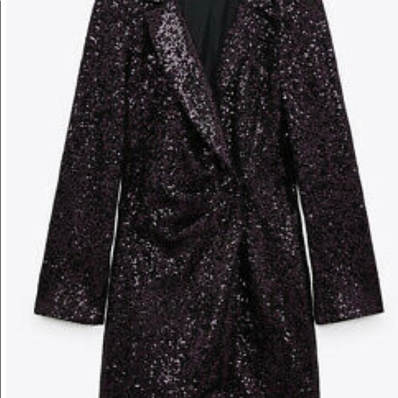 Zara Sequin Blazer Dress - Picture 6 of 7